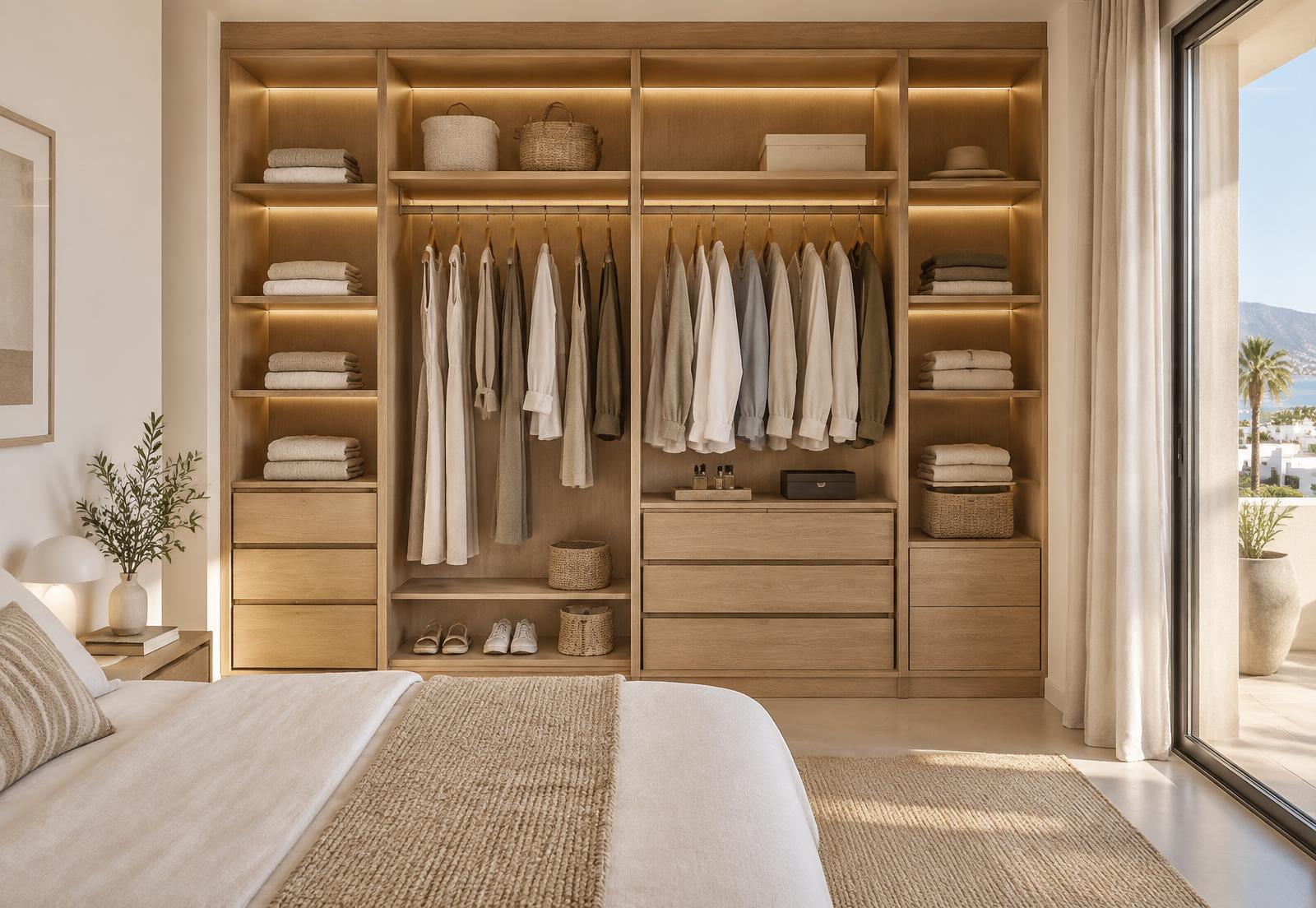 Concept of an upgraded wardrobe interior